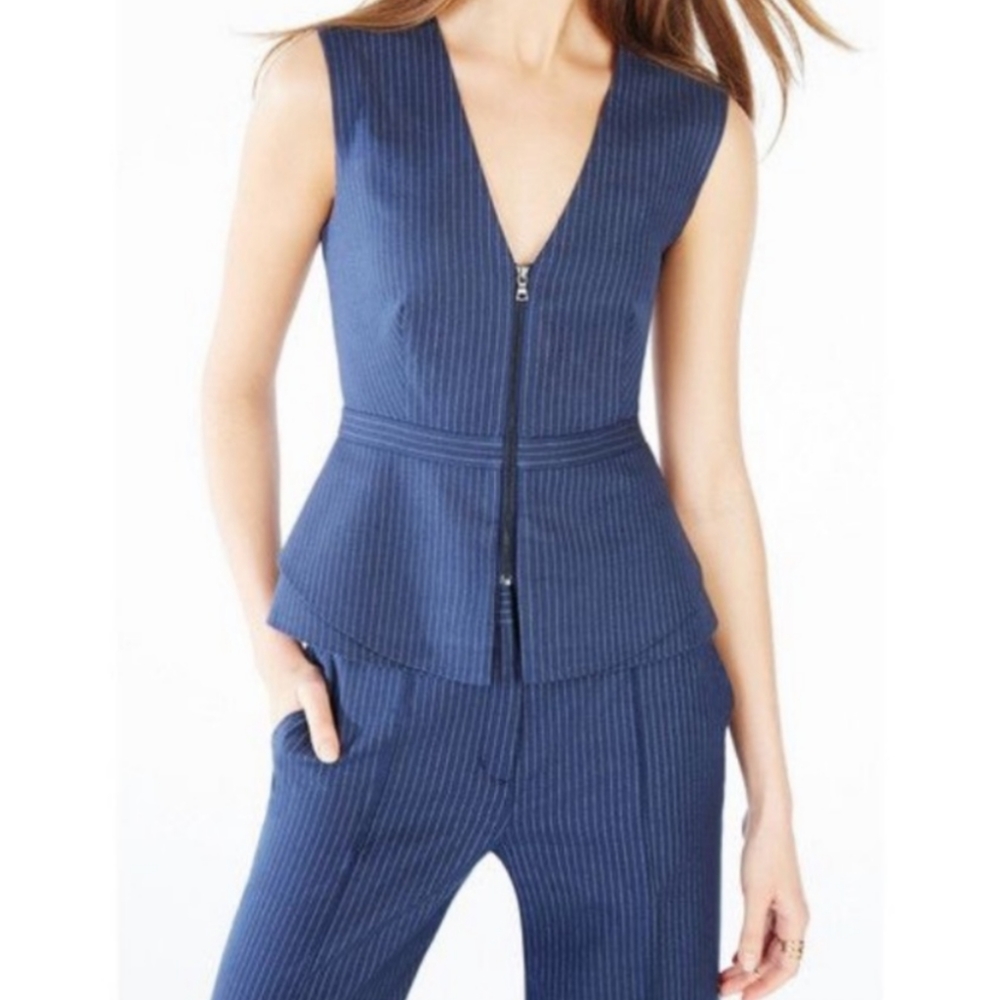 BCBG Pinstripe top